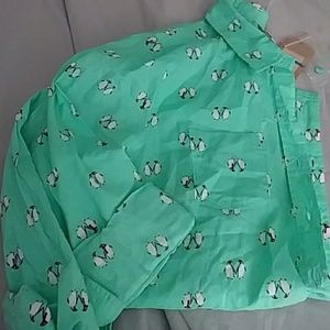 Penguin button down by red camel